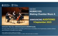 Making Chamber Music A Announcing Auditions!