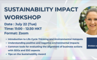 Sustainability Impact Workshop of HKUST-SINO One Million Dollar Entrepreneurship Competition 2025