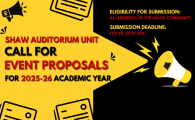 Shaw Auditorium - Call For Proposals